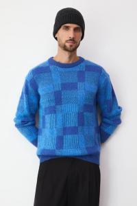Свитер из смесовой шерсти Medicine, синий