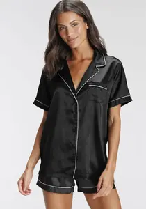 Пижама Bruno Banani (2 шт.), с контрастной окантовкой, черный