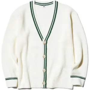 Детский свитер V-образным вырезом Moderate UNIQLO, айвори