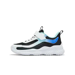 XTEP Кроссовки для бега с низким верхом, устойчивые к скольжению, черные, светло-голубые, детские