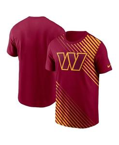 Мужская бордовая футболка Washington Commanders Yard Line Fashion Asbury Nike, красный