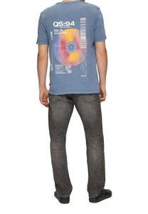 Футболка с принтом QS, синий