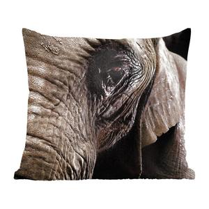 Декоративная подушка MuchoWow диванная подушка для гостиной декоративная подушка 45х45 см крупный план слона на темном фоне - чехлы для подушек - декоративные чехлы для подушек - декоративные чехлы для подушек