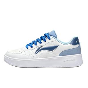 LINING Низкие кеды для скейтбординга унисекс бело-голубые