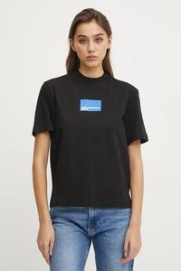 Хлопковая футболка Karl Lagerfeld Jeans, черный