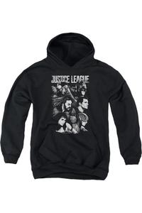 Толстовка с капюшоном Justice League Movie Pushing Forward Youth Gildan, черный