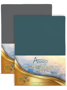 Простыня Aspero, цвет anthrazit/petrol