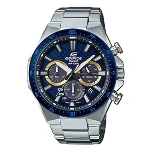 Часы Casio Edifice Analog Watch 'Silver Sapphire Crystal Blue', синий