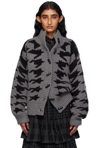 Кардиган «Звезда собачьего зуба» Open Yy, серый