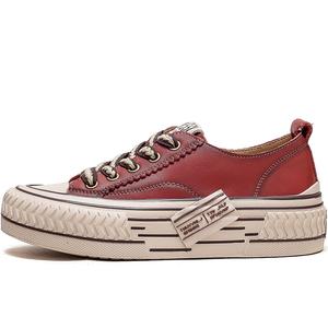 Женские противоскользящие износостойкие скейтерские кроссовки MATA, бежевые