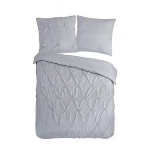 Постельное белье элеганс микрофибра, серый/светло-серый