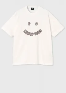 Футболка с коротким рукавом и графическим принтом "Happy".