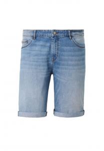 5-Карманные джинсы-бермуды с эластичным шербруком Redpoint, голубой