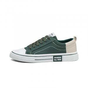 Kinglake Антискользящие износостойкие мужские низкие кеды из холста зеленого цвета, цвет Green