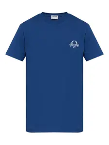 Футболка с вышитым логотипом Moschino, синий