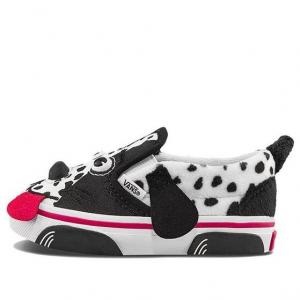 Кроссовки slip-on pattern low tops casual skateboarding shoes black white Vans, черный