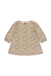 Детское хлопковое платье DREY DRESS GOTS Konges Sløjd, бежевый