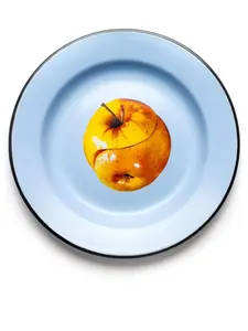 Тарелка 16843 enamel apple, 26 см, Seletti, синий