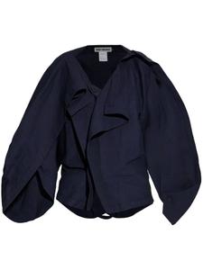 Блузка с оборками от Issey Miyake, синий