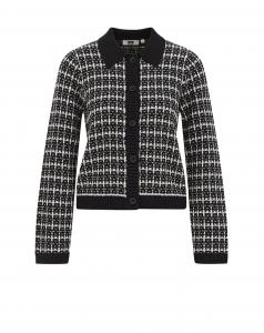 WE Fashion Вязаный кардиган в черном цвете