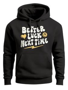 Neverless Толстовка 'better luck next time' в черном цвете