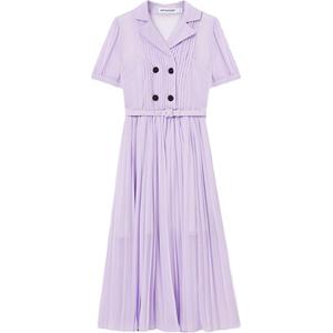 Self-portrait Женское платье с коротким рукавом Self portrait лилово-фиолетовое