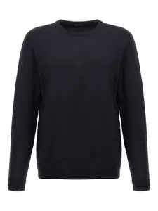 Свитер из шерсти мериноса Roberto Collina, синий
