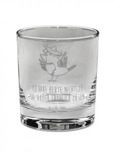 Стакан для виски, ворон, сомбреро с надписью из прозрачного материала Mr. & Mrs. Panda