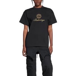 Футболка с надписью «Китайский День святого Валентина», женская, черная Balenciaga