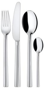 Набор столовых приборов Silit Cover на 6 человек, 24 предмета, моноблочный нож, нержавеющая сталь Crominox полированная, блестящая, можно мыть в посудомоечной машине