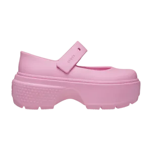 Кроссовки Crocs Stomp Mary Jane Pink Tweed, розовый
