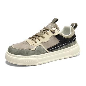 HLA Антискользящие износостойкие низкие скейтерские кроссовки мужские - черно-коричневые, цвет Black Brown