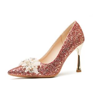 Lanza Тонкие каблуки женские туфли на шпильке бордовые, цвет Burgundy