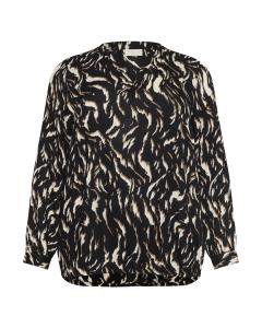 Блуза KAFFE CURVE KCDiana, черный