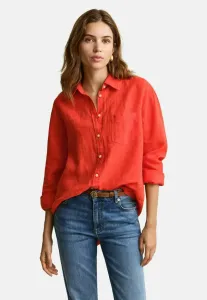 Блузка свободного кроя на пуговицах Gant, Perfect Red
