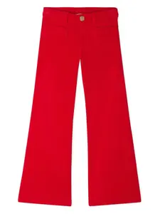 Расклешенные вельветовые брюки Junon Bonpoint, красный