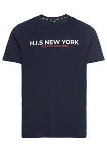 Классическая футболка H.I.S Shirt, морской синий