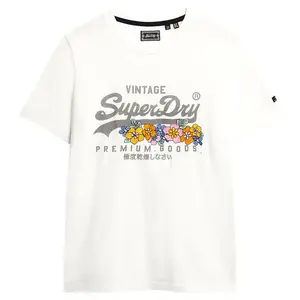 Футболка Superdry Vintage Vl Prem G Floral, белый