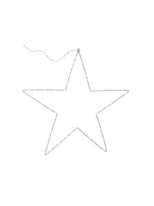 Marelida Светодиодная рождественская звезда, металлическая звезда, 140 светодиодов, диаметр: 40 см, таймер, для использования внутри и снаружи помещений, белый цвет