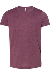 BELLA + CANVAS Юношеская Трибленд Футболка, бордовый