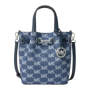 Карсон искусственная кожа наплечная сумка, кроссбоди, маленькая женская сумка деним блю MICHAEL KORS