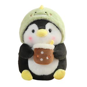 Милые плюшевые игрушки пингвины в виде чашки молочного чая, высота 30см/40см MLING