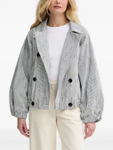 Полосатая куртка оверсайз Sessùn, синий