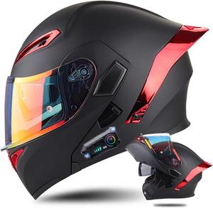 Шлем спортивный Esrada Qk98087 Bluetooth, черный / красный