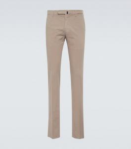 Узкие хлопковые брюки Slowear, Beige Scuro