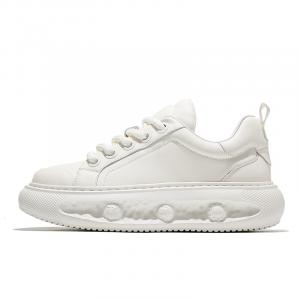 Кроссовки для скейтбординга мужские низкие бело-серые MOERBAI