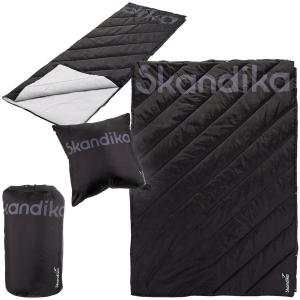 SKANDIKA Кемпинговое одеяло Liva - 4-в-1 одеяло для отдыха на природе - спальный мешок - подушка - водонепроницаемое