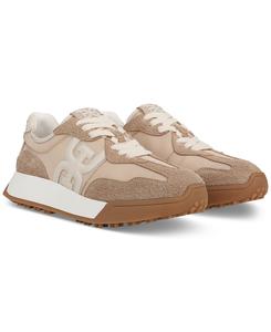 Женские кроссовки Langley Emblem на шнуровке Sam Edelman, Tan Multi Leather