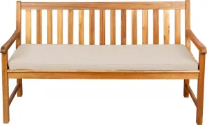 Подушка-сиденье для скамеек, садовых качелей и сидений, гладкая. FK5 (130x50x5, кремовый)