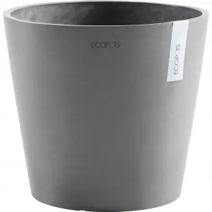 Цветочный горшок ECOPOTS «AMSTERDAM Grey», ШxГxВ: 40x40x35 см, с резервуаром для воды, серый